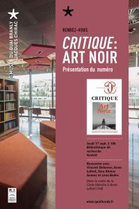 CRITIQUE : ART NOIR. Carte blanche à Anne Lafont