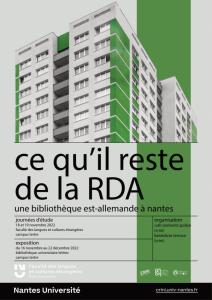 Ce qu'il reste de la RDA - affiche - BU Nantes