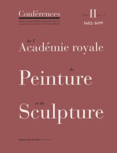 Buchcover »Conférences de l'Académie royale de Peinture et de Sculpture - 1682-1699«