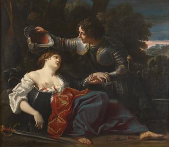 Sisto Badalocchio, « Tancredi baptize Clorinda », 1610, Galleria Estense Modena