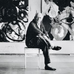 Ernst Wilhelm Nay dans son atelier 1963 © Stefan Moses / Nay Archiv