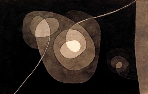 Paul Klee, Spiralschraubenblüten II, watercolor and pencil on paper on cardboard, 1932, Sprengel Museum Hannover, loan by the Stiftung Sammlung Bernhard Sprengel und Freunde, D.R.