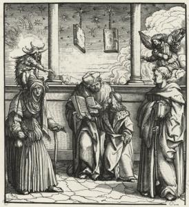 Hans Burgkmair d. Ä.: Maximilian erlernt die Schwarzkunst / Le jeune Roi apprend l’alchimie, Holzschnitt, um 1514–16, Illustration zu der Selbstbiographie Maximilians “Der Weißkunig”.